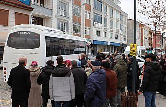 Havza ilçesinden kutsal topraklara giden umre kafilesi yola çıktı