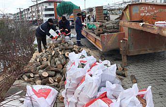 Havza'dan deprem bölgesine yakacak yardımı