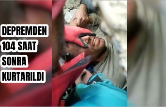 Kahramanmaraş'ta depremden 104 saat sonra kurtarılan uzman çavuş Kur'an-ı Kerim okudu