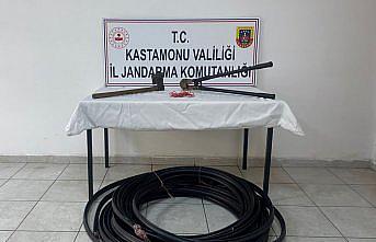 Kastamonu'da kablo hırsızlığı yapan 3 şüpheli tutuklandı