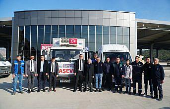 Osmancık Belediyesi Afşin'e seyyar aşevi gönderdi