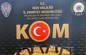 Rize'de silah kaçakçılığı operasyonunda 1 zanlı tutuklandı