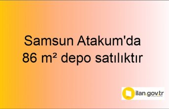 Samsun Atakum'da 86 m² depo mahkemeden satılıktır
