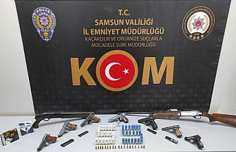 Samsun merkezli kaçak silah ticareti operasyonunda 7 zanlı yakalandı