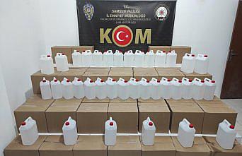 Samsun'da sahte içki operasyonunda 2 kişi yakalandı