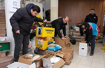 Sel felaketini yaşayan Bozkurt'tan depremzedelere yardım