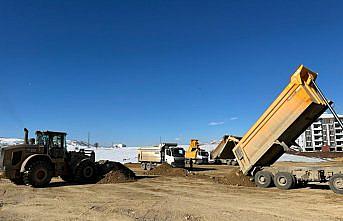 Tokat Belediyesi Adıyaman Gölbaşı'nda çalışmalara destek veriyor