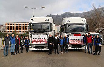 Tokat  ve Amasya'dan deprem bölgesine yardımlar sürüyor