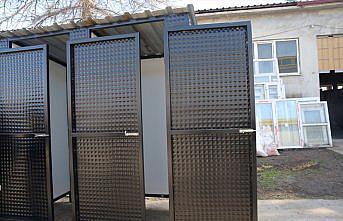 Tokat'ta üretilen seyyar tuvalet ve banyolar deprem bölgesine gönderilecek