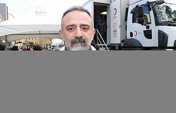 Trabzon'da depremzedeler için kan bağışı sürüyor