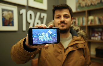 Trabzonsporlu taraftarların deprem koreografisi beğeni topladı