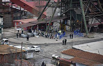 Amasra'da maden ocağında baraj kaldırma çalışmasında yangın çıktı