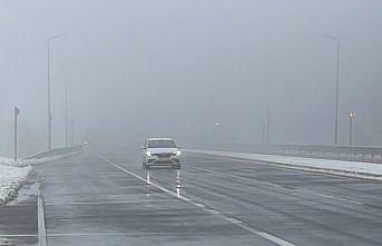 Bolu Dağı'nda kar ve sis