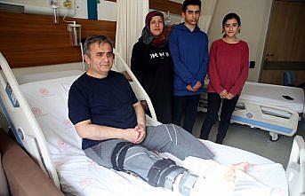 Enkaz altından yakındaki hastane personeli sayesinde kurtuldu