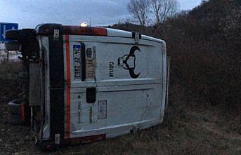 Kastamonu'da devrilen karavandaki 3 kişi yaralandı