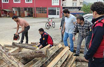Devrek'te belediyenin arama kurtarma ekibine “domuzdamı“ yöntemi öğretildi