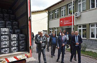 İskilip'te 130 çiftçiye 250 bin çilek fidesi dağıtıldı