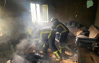 Merzifon'da bir evde çıkan yangın kısa sürede söndürüldü