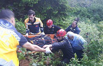 Artvin'de yayla yolunda uçuruma yuvarlanan kamyonetin sürücüsü öldü