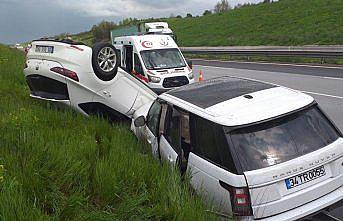Bolu'daki trafik kazalarında 4 kişi yaralandı