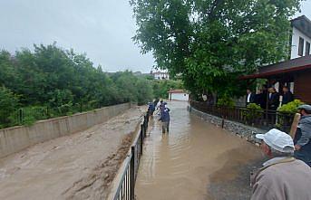 Çorum'un Boğazkale ilçesinde sağanak etkili oldu