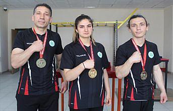 Ordulu bilek güreşi sporcuları Avrupa Şampiyonası'na hazırlanıyor
