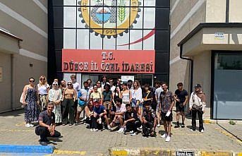 Erasmus+ programı kapsamında 11 ülkeden 36 genç ve eğitici Düzce'de buluştu