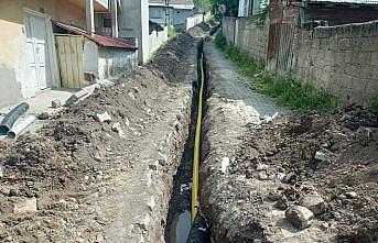 Küre'de doğal gaz çalışmaları devam ediyor