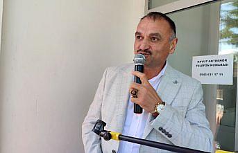 Salıpazarı'nda portatif yüzme havuzu açıldı