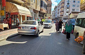 Samsun'da otomobilin çarptığı yaya yaralandı