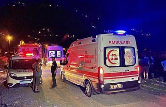 Artvin'de otomobilin nehre düştüğü kazada 2 kişi yaralandı