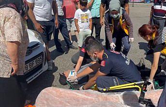 Karabük'te otomobilin çarptığı yaşlı adam hastaneye kaldırıldı