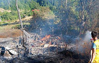 Kastamonu'da yangın çıkan ev kullanılamaz hale geldi