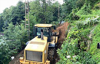 Rize'de şiddetli yağış nedeniyle 8 ev tedbir amacıyla boşaltıldı