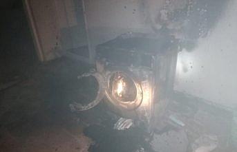 Çarşamba bir evde çıkan yangında hasar oluştu