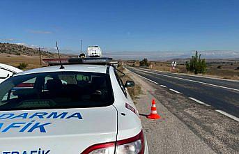 Amasya'da jandarma ekipleri radarlı hız denetimlerini sürdürüyor
