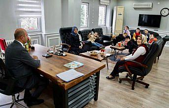 Anaokulu öğrencilerinden Belediye Başkanı Kılıç'a ziyaret