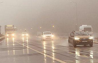 Bolu Dağı'nda sağanak ve sis
