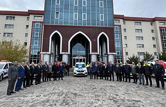 Çorum Emniyet Müdürlüğünün 7 yeni hizmet aracı dualarla hizmete alındı