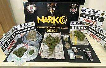 Düzce'de uyuşturucu operasyonunda yakalanan 2 şüpheliden 1'i tutuklandı