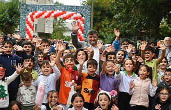 Giresun'da trafiğe kapatılan sokak, çocuklar için oyun ve spor alanına dönüştürüldü