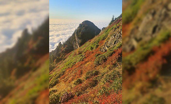 Kaçkar Dağları'nda iki mevsim bir arada yaşanıyor