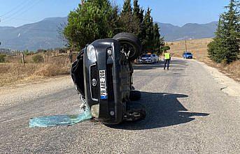 Karabük'te devrilen cipteki 2 kişi yaralandı