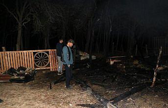 Kastamonu'daki ahır yangınında lama, midilli ve tavus kuşu öldü