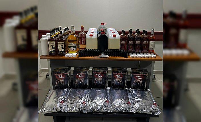 Sinop'ta gümrük kaçağı alkol ele geçirildi