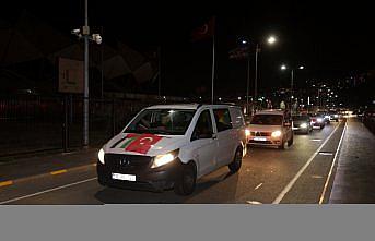 Trabzon'da Filistinlilere destek için gösteri yapıldı