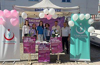 Türkeli'de meme kanseriyle ilgili bilgilendirme yapıldı