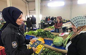 Yeniçağa'da vatandaşlar aile içi şiddetle mücadele konusunda bilgilendiriliyor