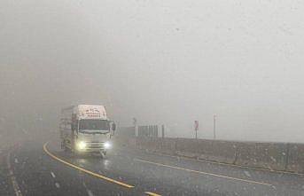 Bolu Dağı'nda kar etkili oldu