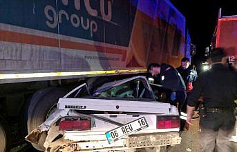 Çorum'da tırla çarpışan otomobilin sürücüsü öldü